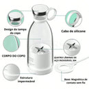 Garrafa Juicer Liquidificador Elétrico Portátil Recarregável COPO 420ml Mixer Shake Misturador