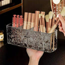 Organizador de Cosmético Porta Pincel Maquiagem Penteadeira 4 Divisórias Diamante