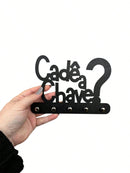 Vendedor IndicadoPorta Chaves Cadê a Chave? Em MDF Preto 13x18