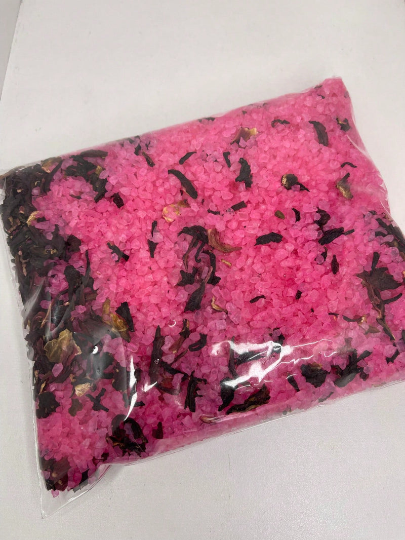 🌸 Escalda Pés 1Kg – Rosas com Hibisco + Ervas