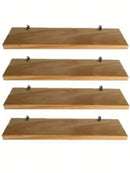 🪵 Kit Prateleiras MDF Cru – Leve 4 e Pague 3 | Nichos Decorativos 30x10 cm