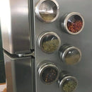 4 Porta Condimento Tempero Inox Magnético Imã Geladeira