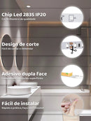 Vendedor IndicadoFita Led 3528 Rolo 5m 3m 2m 1m 12v Ip20 60 Leds/m Dupla Face + Fonte de 2A