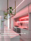 Vendedor IndicadoFita Led 3528 Rolo 5m 3m 2m 1m 12v Ip20 60 Leds/m Dupla Face + Fonte de 2A