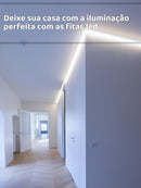 Vendedor IndicadoFita Led 3528 Rolo 5m 3m 2m 1m 12v Ip20 60 Leds/m Dupla Face + Fonte de 2A