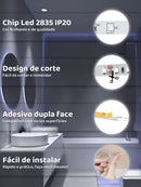 Vendedor IndicadoFita Led 3528 Rolo 5m 3m 2m 1m 12v Ip20 60 Leds/m Dupla Face + Fonte de 2A