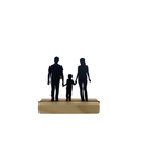 🏡 Enfeite de Mesa Silhueta Família – Decoração Especial