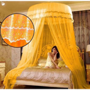 ✨ MOSQUITEIRO INDIANO DE TETO – CASAL / QUEEN / KING – GIGANTE 14 METROS