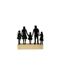 🏡 Enfeite de Mesa Silhueta Família – Decoração Especial
