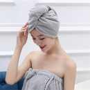 Kit 3 Toalha DeCabeloBanhoToalha Grossa Mágica MicrofibrasComBotãoAdequado ParaCabelos Secos RapidamenteCor Aleatória