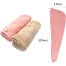 Kit 3 Toalha DeCabeloBanhoToalha Grossa Mágica MicrofibrasComBotãoAdequado ParaCabelos Secos RapidamenteCor Aleatória