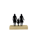 🏡 Enfeite de Mesa Silhueta Família – Decoração Especial