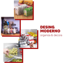 Kit de Organizador Multiuso Plasutil Geladeira Dispensa Cozinha Guarda e Conserva