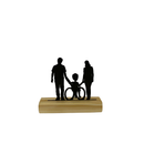 🏡 Enfeite de Mesa Silhueta Família – Decoração Especial