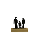 🏡 Enfeite de Mesa Silhueta Família – Decoração Especial