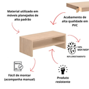 Base para Monitor Mdf 52cm Ergonômico Mesinha Home Office Mesa Gamer Suporte Apoio P/ Tv Notebook Escritório Quarto