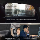 02 (Duas) Capas Cortina Proteção Solar Anti Vento Crianças Capa Janela Carro *Tapa Vento Protetor