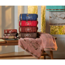 Jogo Toalha 2 Peças - 1 Banhão Gigante 1 Rosto - Luxo Hortência