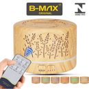 Difusor de Aromas Ultrassônico B-MAX 700ml - Umidificador com LED 7 Cores e Controle Remoto