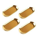 ✨ Bandeja Decorativa em Aço Inoxidável – Luxo, Brilho e Versatilidade em um Só Produto