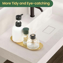 Bandeja Aco Inoxidavel Luxo Decorativa para Jóias Alimentos Dourado