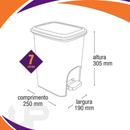 Kit Cozinha Multiuso Lixeira Porta Dergentente Rodo Escorredor Organizador Casa