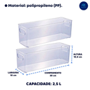 Kit de Organizador Multiuso Plasutil Geladeira Dispensa Cozinha Guarda e Conserva