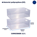 Kit de Organizador Multiuso Plasutil Geladeira Dispensa Cozinha Guarda e Conserva