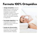 Kit Travesseiro Magnético ALTO ORTOPEDICO Massageador Confortável Terapeutico Luxo