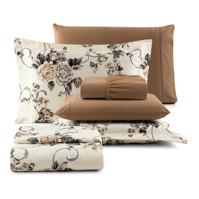 Kit Cobre Leito Casal Queen 6 Peças Tecido 100% Algodão Colcha Piquet De Luxo Estampado Queem Jogo De Cama Quenn