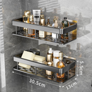 Kit 2 SUPORTE PARA SHAMPOO PARA USO NO BANHEIRO NA PAREDE de alumínio suporte organizador multiuso