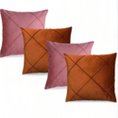 🛋️ Kit 04 Almofadas Cheias em Suede Drapeada 45x45cm