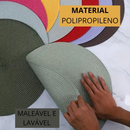 Kit 4/6 Peças Jogo Americano Redondo Sousplat Cozinha Jantar Descanso de Prato Sousplat Cozinha