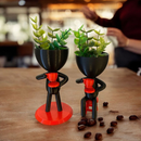 ☕ Kit Cantinho do Café Exclusivo 3D – Com Xícara Flutuante e Bobs