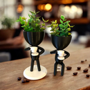 ☕ Suporte para Xícaras de Café com 6 Ganchos + Porta-Pires Arthi – Cromo, Black, Rose e Ônix