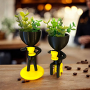 ☕ Kit Cantinho do Café Exclusivo 3D – Com Xícara Flutuante e Bobs