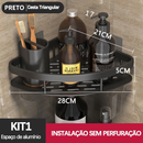 🚿 Kit Premium – Suporte de Shampoo / Prateleiras de Banheiro Sem Furo | Alumínio de Alta Resistência