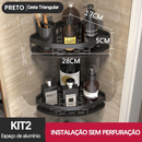 🚿 Kit Premium – Suporte de Shampoo / Prateleiras de Banheiro Sem Furo | Alumínio de Alta Resistência