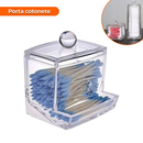 Organizador Algodão E Cotonetes Acrílico Kit Transparente