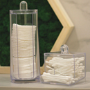 Organizador Algodão E Cotonetes Acrílico Kit Transparente
