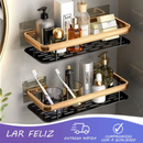 🧼 Kit com 2 Suportes de Alumínio para Shampoo – Instalação Sem Furação | Organizador de Banheiro