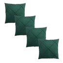 🛋️ Kit 04 Almofadas Cheias em Suede Drapeada 45x45cm