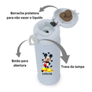 Garrafa Térmica Água Café Personalizada com NOME Inox Aço 400 ML personagens desenho