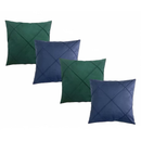 🛋️ Kit 04 Almofadas Cheias em Suede Drapeada 45x45cm