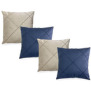🛋️ Kit 04 Almofadas Cheias em Suede Drapeada 45x45cm