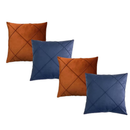 🛋️ Kit 04 Almofadas Cheias em Suede Drapeada 45x45cm