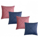 🛋️ Kit 04 Almofadas Cheias em Suede Drapeada 45x45cm