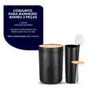 🛁 Kit Banheiro Completo com Detalhes em Bambu – Sofisticação e Organização em Cada Detalhe