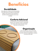 Jogo 2 Esteira Para Braço de Sofá Porta Copo e Controle