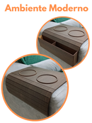 Jogo 2 Esteira Para Braço de Sofá Porta Copo e Controle